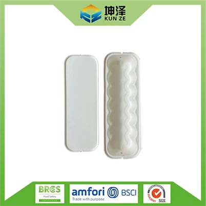 Caja de perritos calientes de bagazo