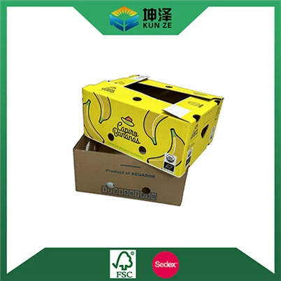 Caja de embalaje de plátano