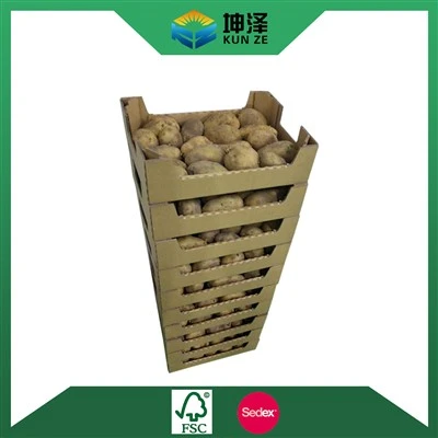 Cajas de patatas de cartón