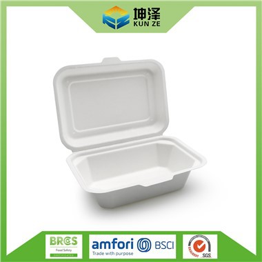 Caja de comida tipo almeja