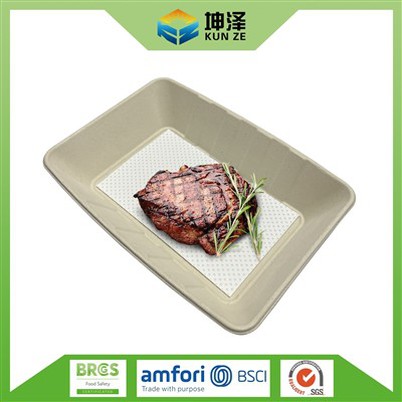 Bandejas de carne biodegradables