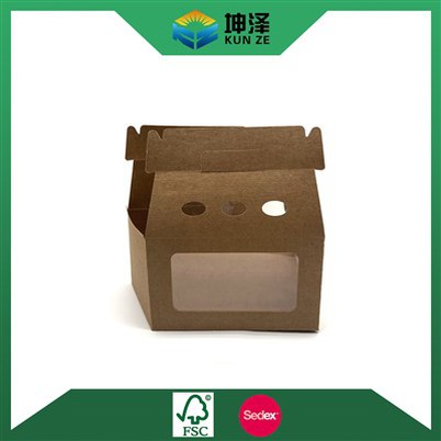 Caja de pastel de papel Kraft