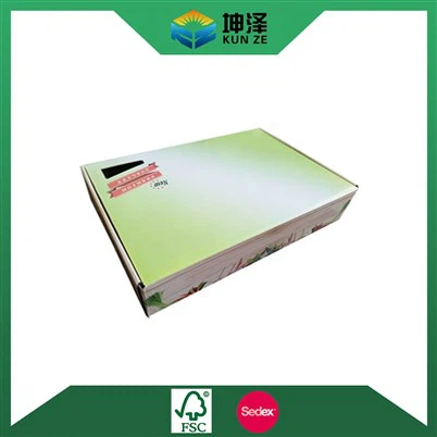 Cajas de envío de verduras