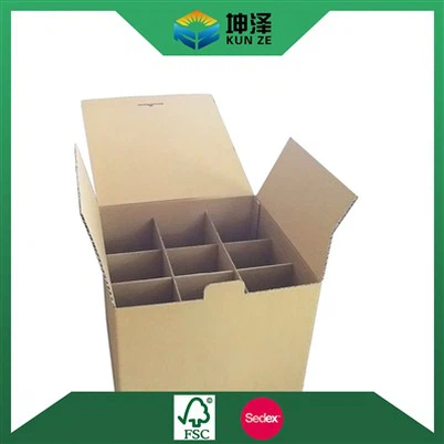 Cajas de envío de vino corrugado