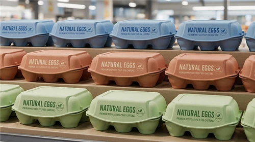 Aumente el atractivo de su tienda minorista con bandejas para huevos de color...