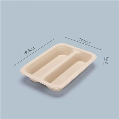 Bandejas de comida de fibra de bambú
