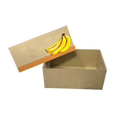 Caja de cartón de plátano