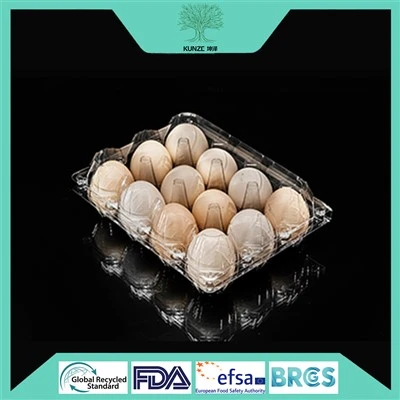 Bandeja para huevos de tereftalato de polietileno PET