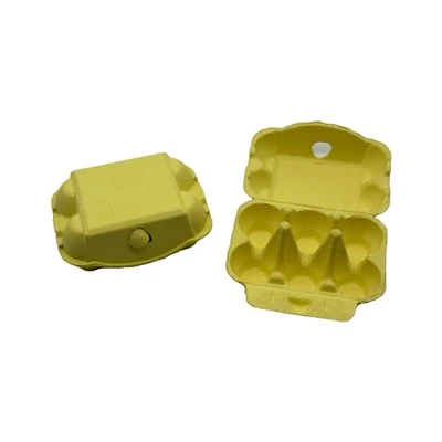 Cajas de huevo amarillo